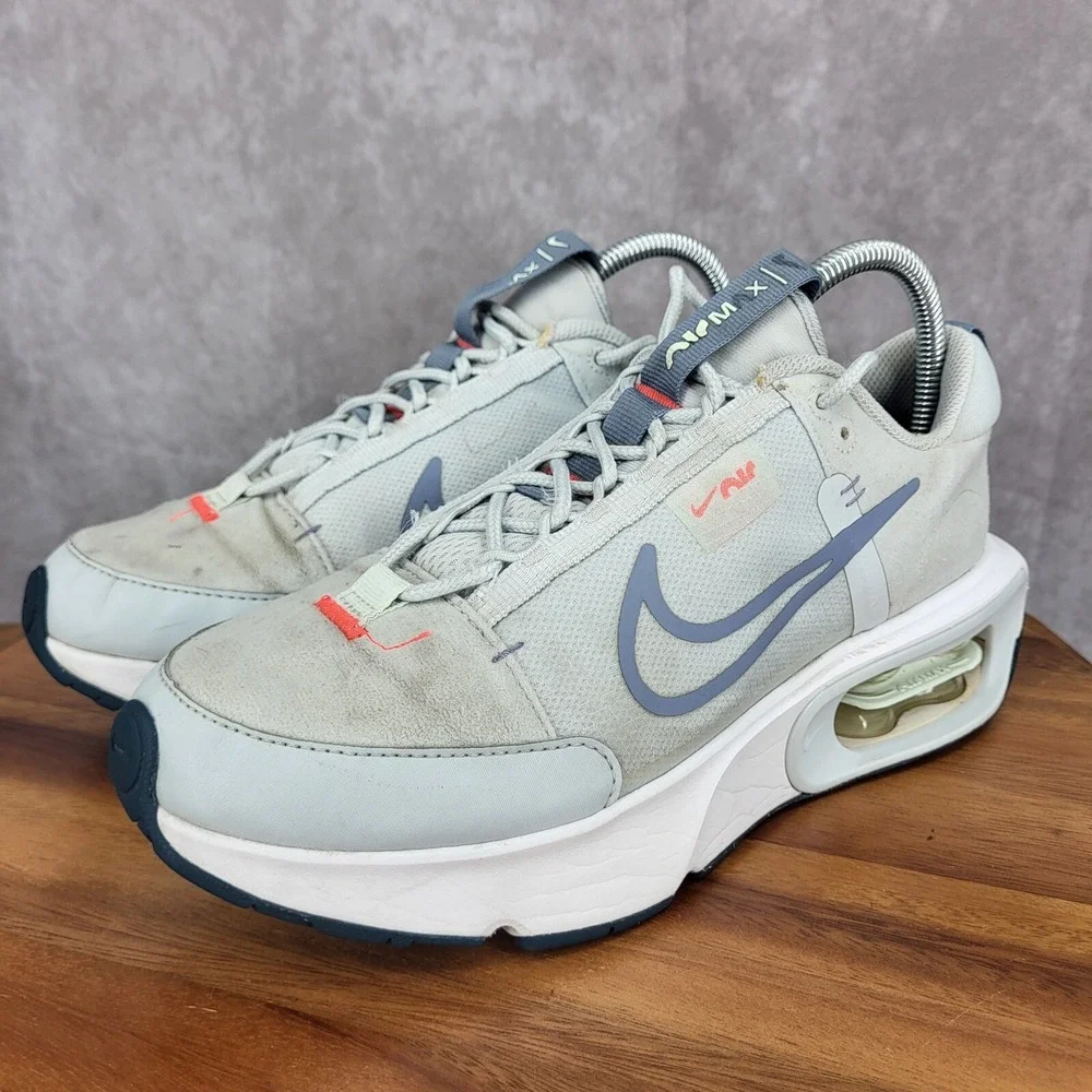 Nike Air Max Interlock Running Shoes‎ Womens 9 Aura Ashen Slate White Sneakers